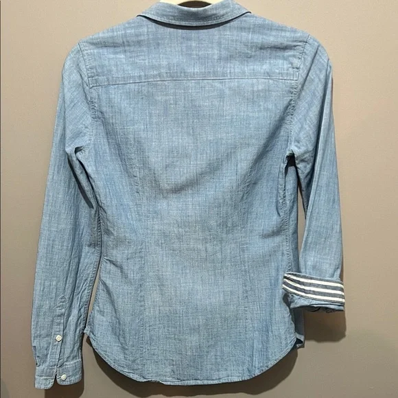 Levi's Tailored Fit Blue-denim Button Down Shirt - Picture 3 of 4